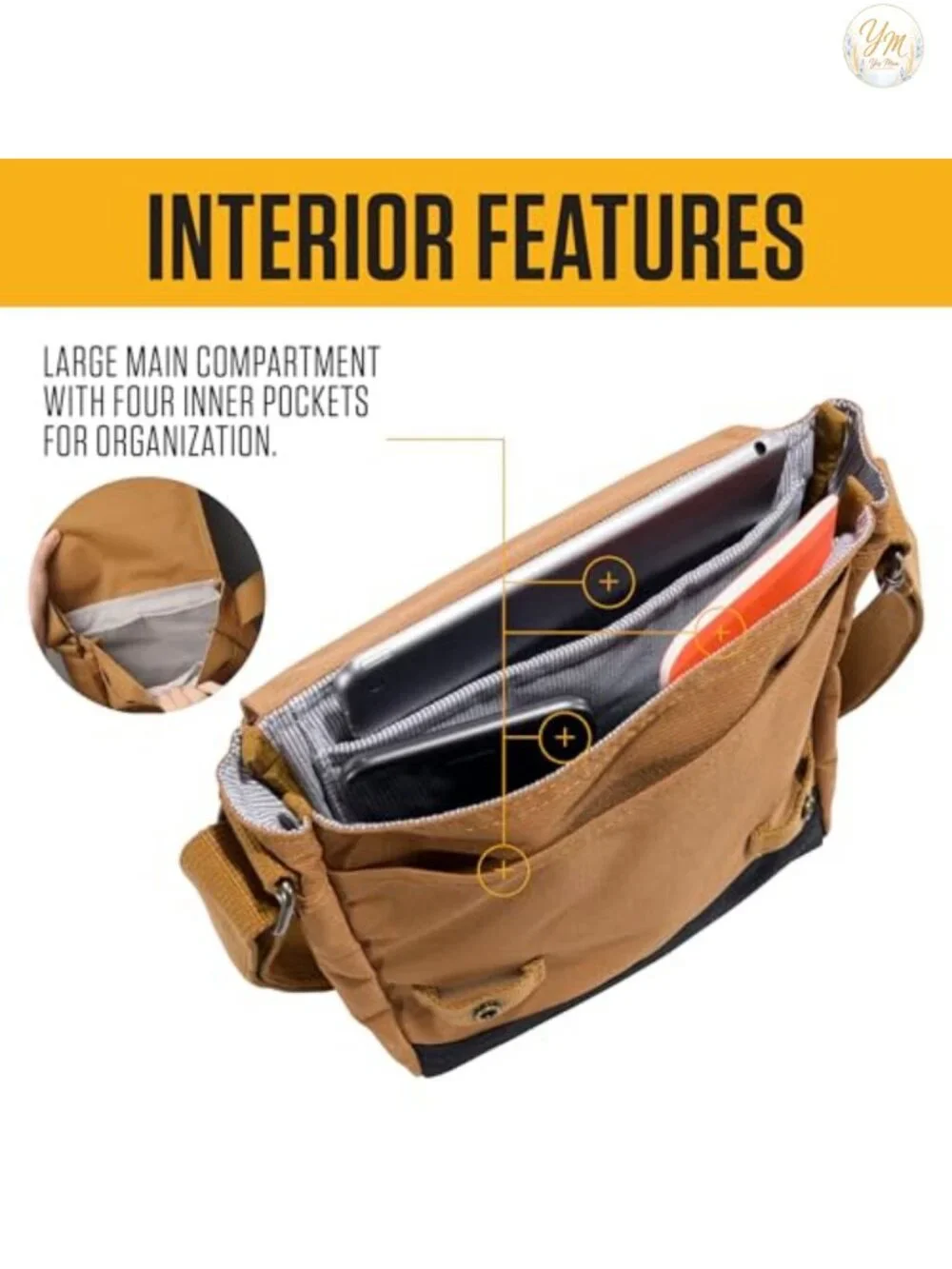 Carhartt Crossbody Bag Men's Adjustable Shoulder Bag 15